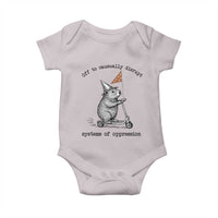 Funny Groundhog Scooter Meme Baby Onesie Off To Causually Disrupt System Of Oppression - Wonder Print Shop