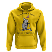 Funny Groundhog Scooter Meme Hoodie Off To Causually Disrupt System Of Oppression - Wonder Print Shop