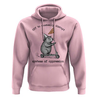 Funny Groundhog Scooter Meme Hoodie Off To Causually Disrupt System Of Oppression - Wonder Print Shop