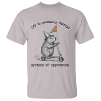 Funny Groundhog Scooter Meme T Shirt Off To Causually Disrupt System Of Oppression - Wonder Print Shop