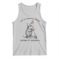 Funny Groundhog Scooter Meme Tank Top Off To Causually Disrupt System Of Oppression - Wonder Print Shop