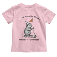 Funny Groundhog Scooter Meme Toddler T Shirt Off To Causually Disrupt System Of Oppression - Wonder Print Shop