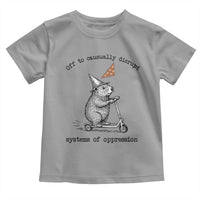 Funny Groundhog Scooter Meme Toddler T Shirt Off To Causually Disrupt System Of Oppression - Wonder Print Shop