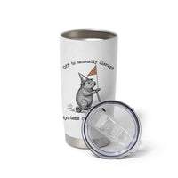 Funny Groundhog Scooter Meme Tumbler Cup Off To Causually Disrupt System Of Oppression - Wonder Print Shop