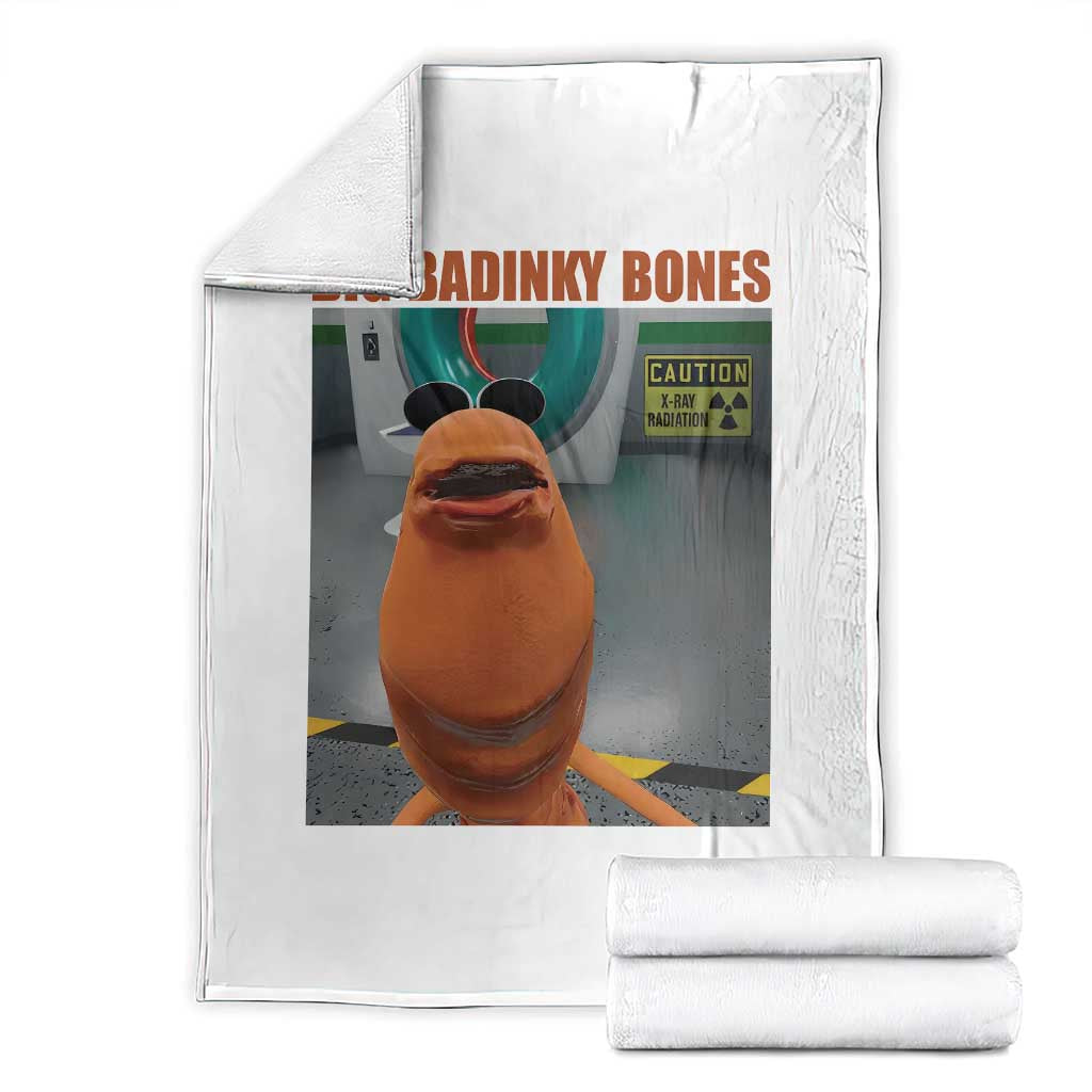 Marcus The Worm Meme Throw Blanket Big Badinky Bones - Wonder Print Shop