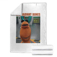 Marcus The Worm Meme Throw Blanket Big Badinky Bones - Wonder Print Shop