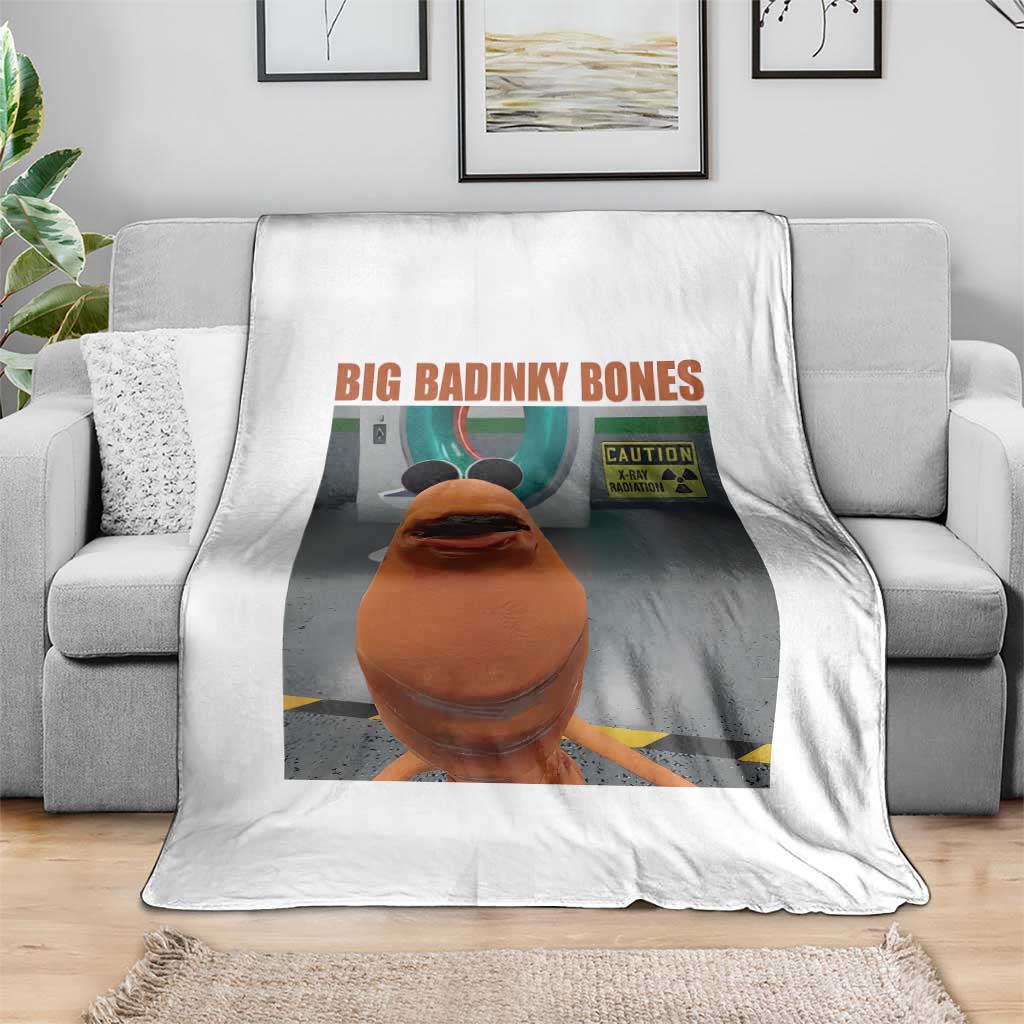 Marcus The Worm Meme Throw Blanket Big Badinky Bones - Wonder Print Shop