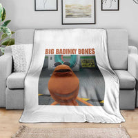 Marcus The Worm Meme Throw Blanket Big Badinky Bones - Wonder Print Shop