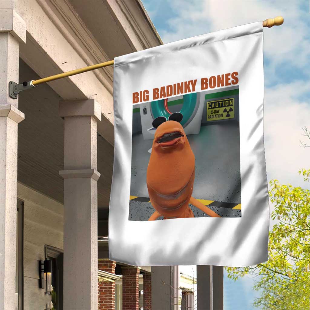 Marcus The Worm Meme Garden Flag Big Badinky Bones - Wonder Print Shop