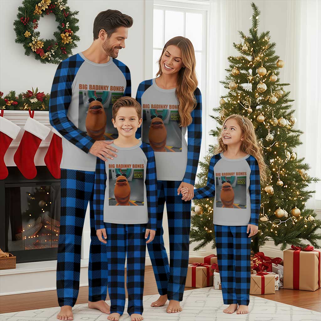 Marcus The Worm Meme Plaid Pajama Set Big Badinky Bones - Wonder Print Shop