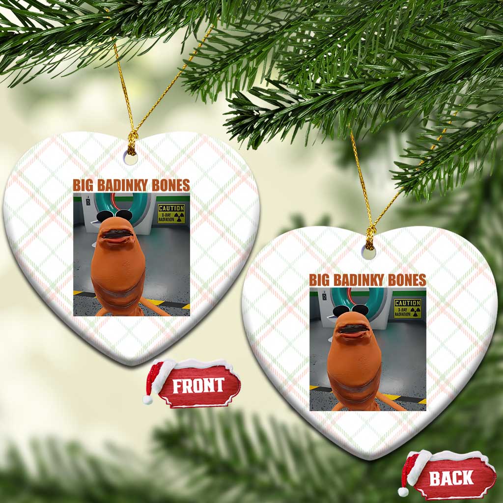 Marcus The Worm Meme Ceramic Ornament Big Badinky Bones - Wonder Print Shop