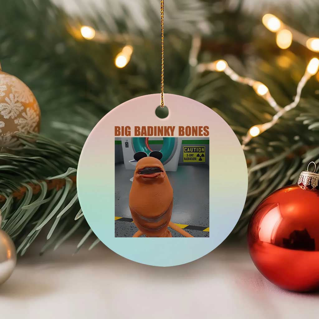 Marcus The Worm Meme Ceramic Ornament Big Badinky Bones - Wonder Print Shop