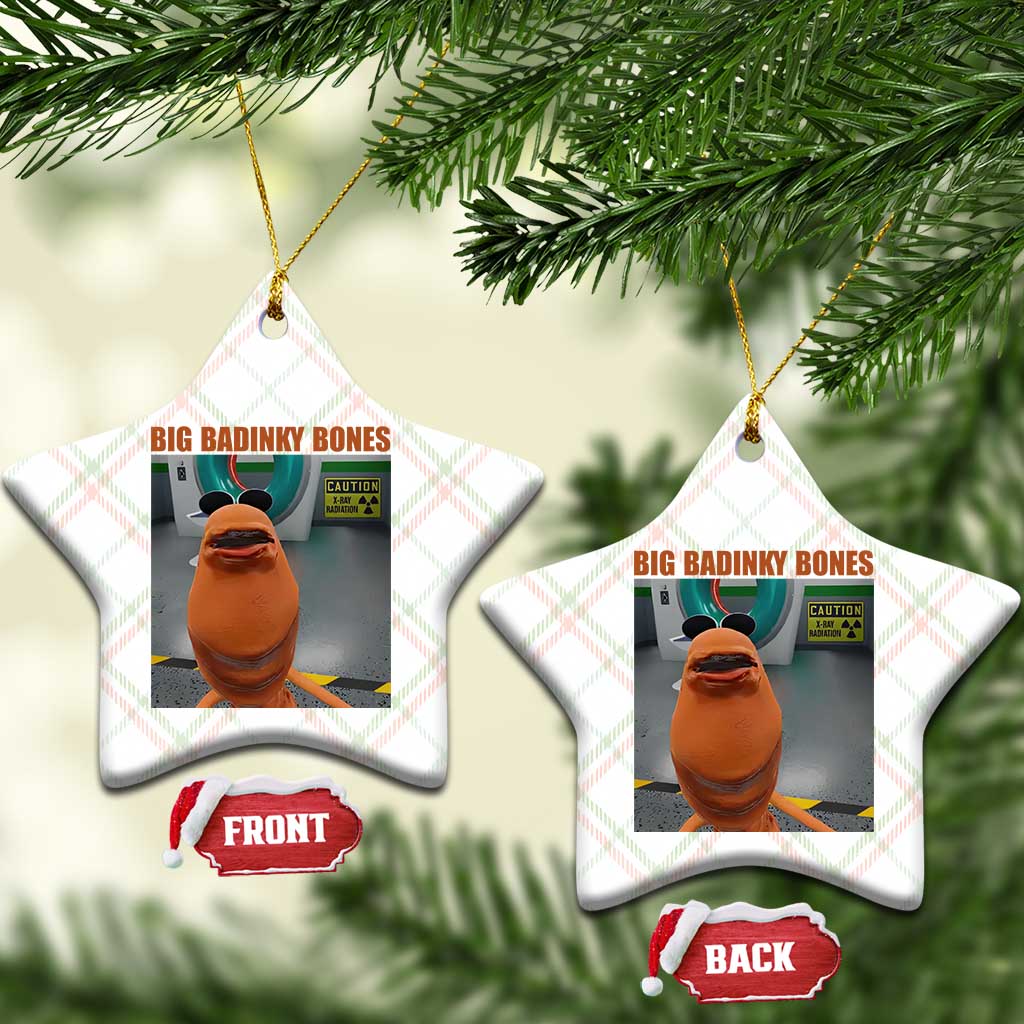 Marcus The Worm Meme Ceramic Ornament Big Badinky Bones - Wonder Print Shop