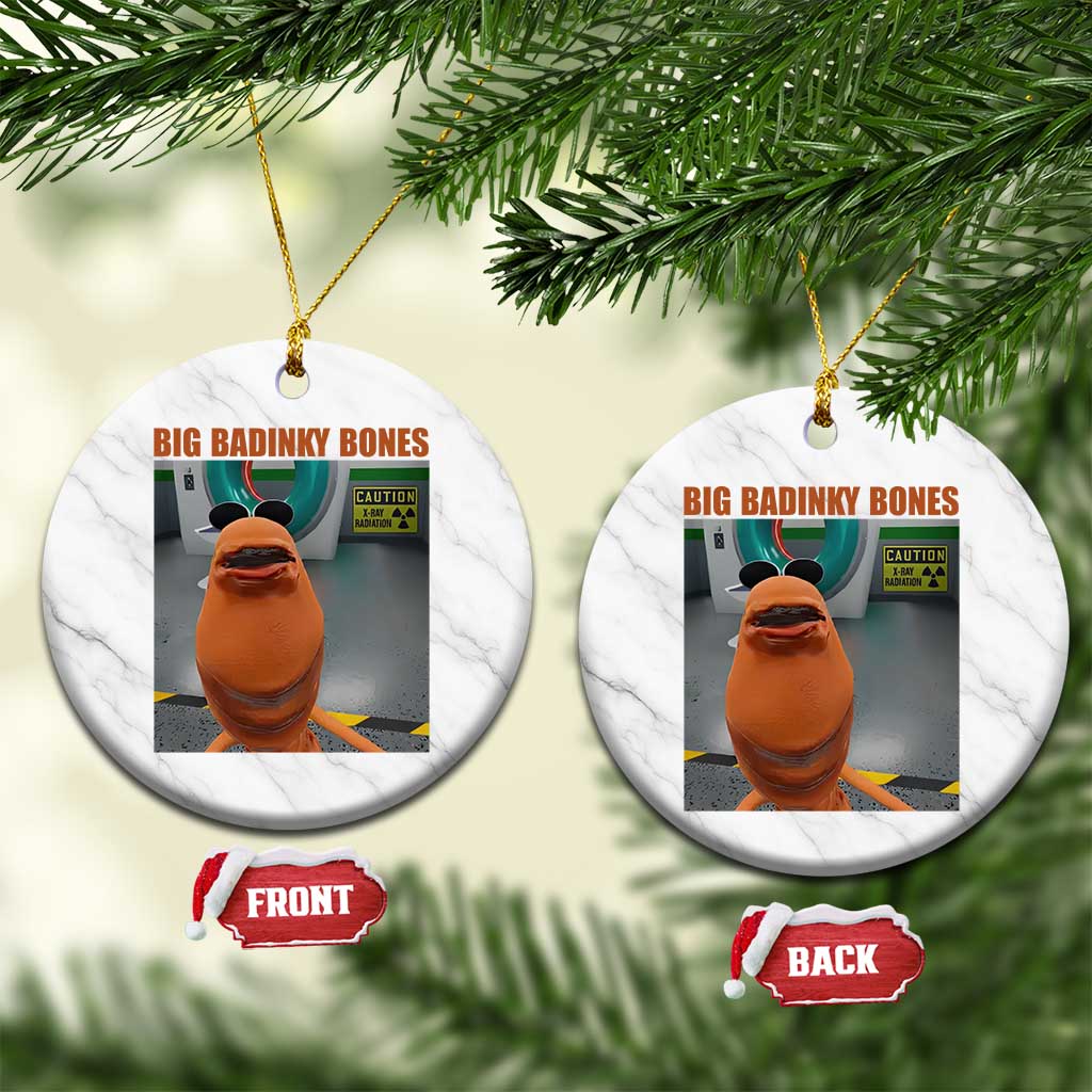 Marcus The Worm Meme Ceramic Ornament Big Badinky Bones - Wonder Print Shop