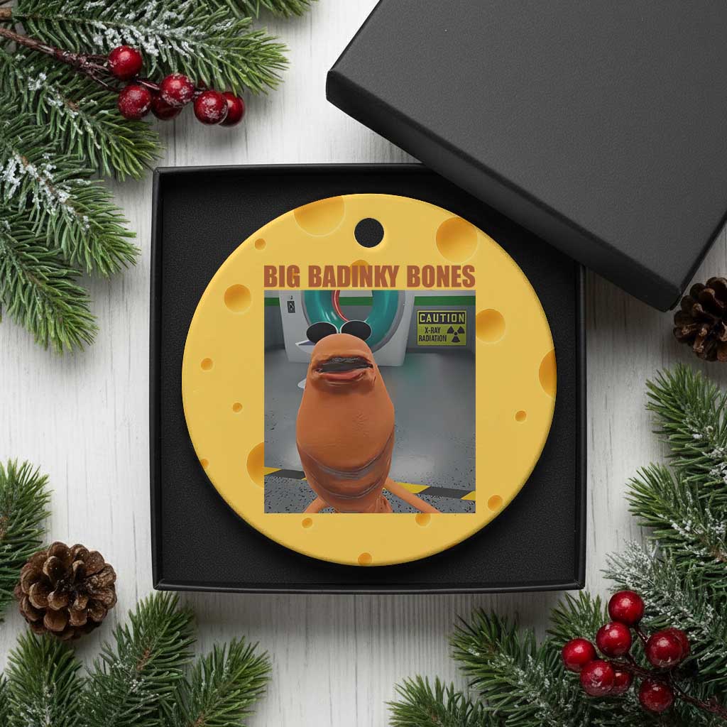 Marcus The Worm Meme Ceramic Ornament Big Badinky Bones - Wonder Print Shop
