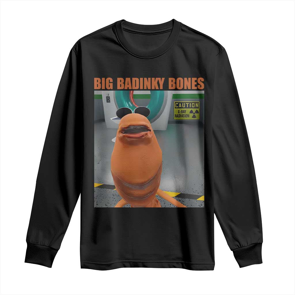Marcus The Worm Meme Long Sleeve Shirt Big Badinky Bones - Wonder Print Shop