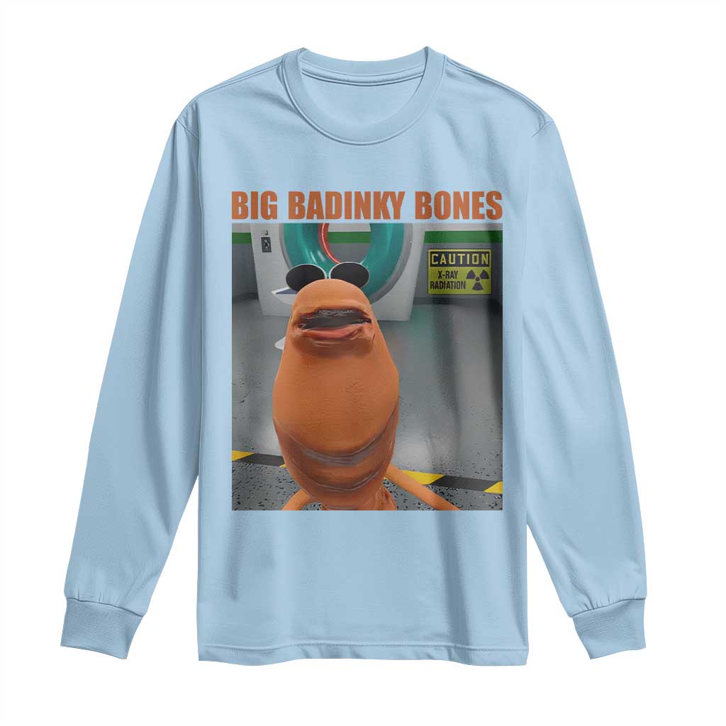 Marcus The Worm Meme Long Sleeve Shirt Big Badinky Bones - Wonder Print Shop