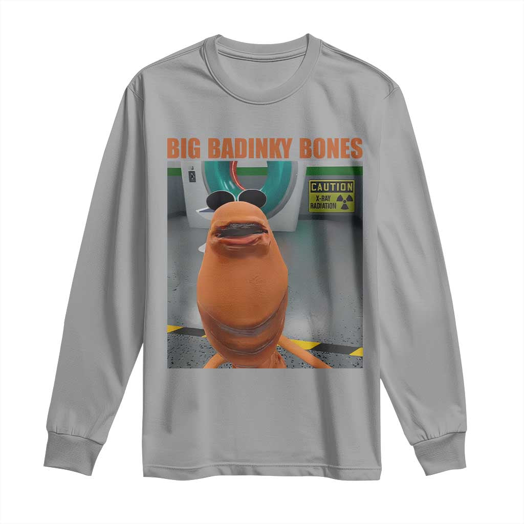 Marcus The Worm Meme Long Sleeve Shirt Big Badinky Bones - Wonder Print Shop