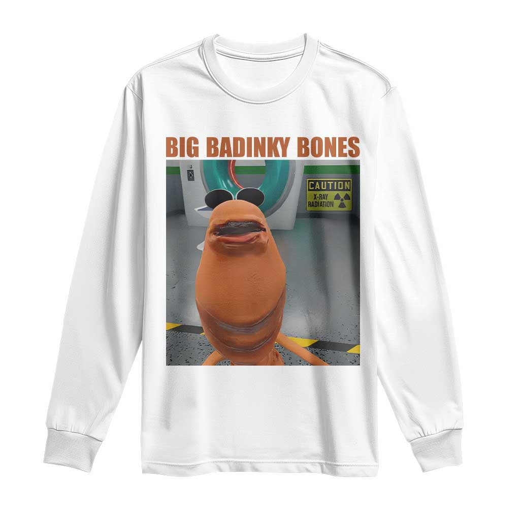 Marcus The Worm Meme Long Sleeve Shirt Big Badinky Bones - Wonder Print Shop