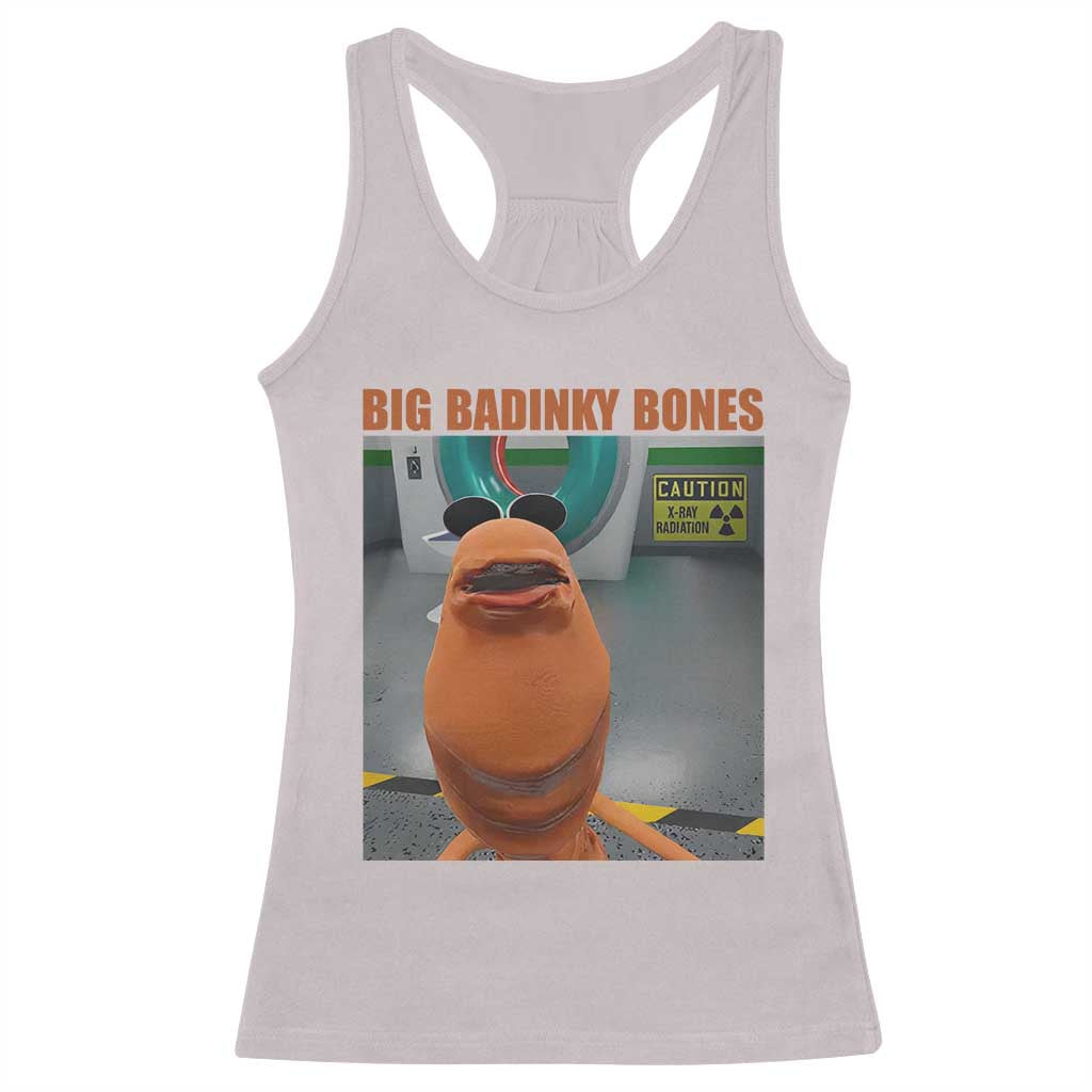 Marcus The Worm Meme Racerback Tank Top Big Badinky Bones - Wonder Print Shop