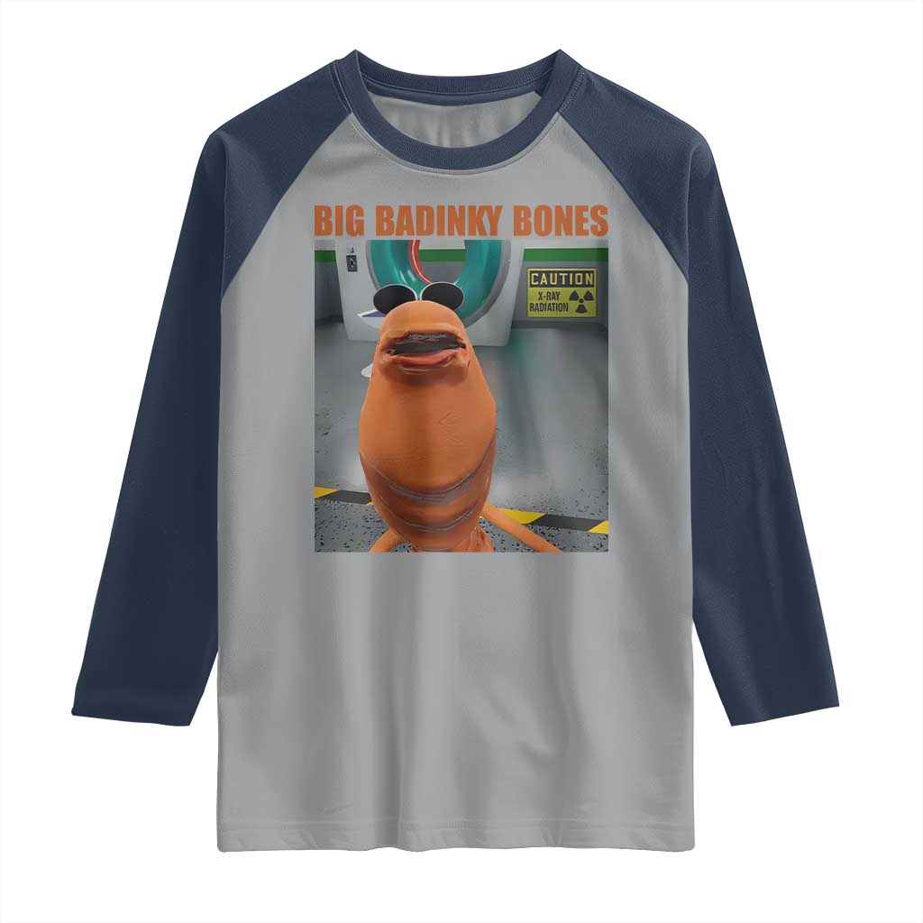 Marcus The Worm Meme Raglan Shirt Big Badinky Bones - Wonder Print Shop