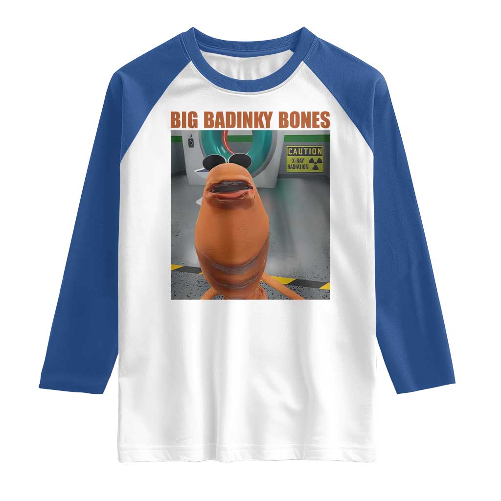 Marcus The Worm Meme Raglan Shirt Big Badinky Bones - Wonder Print Shop