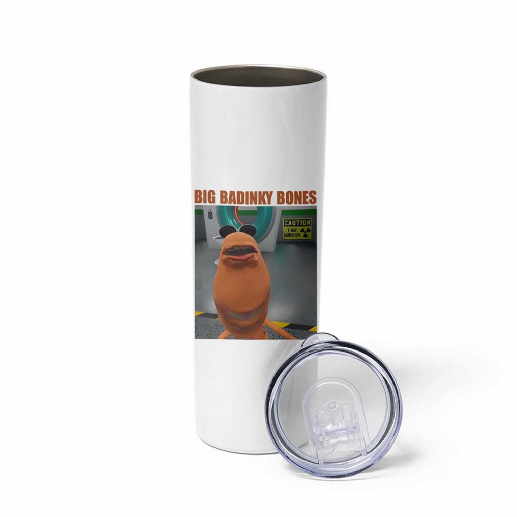 Marcus The Worm Meme Skinny Tumbler Big Badinky Bones - Wonder Print Shop