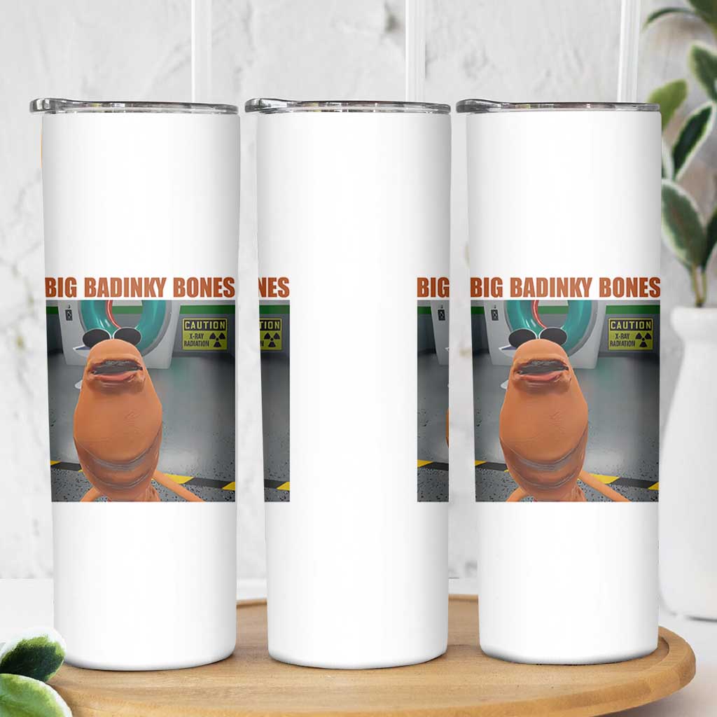 Marcus The Worm Meme Skinny Tumbler Big Badinky Bones - Wonder Print Shop