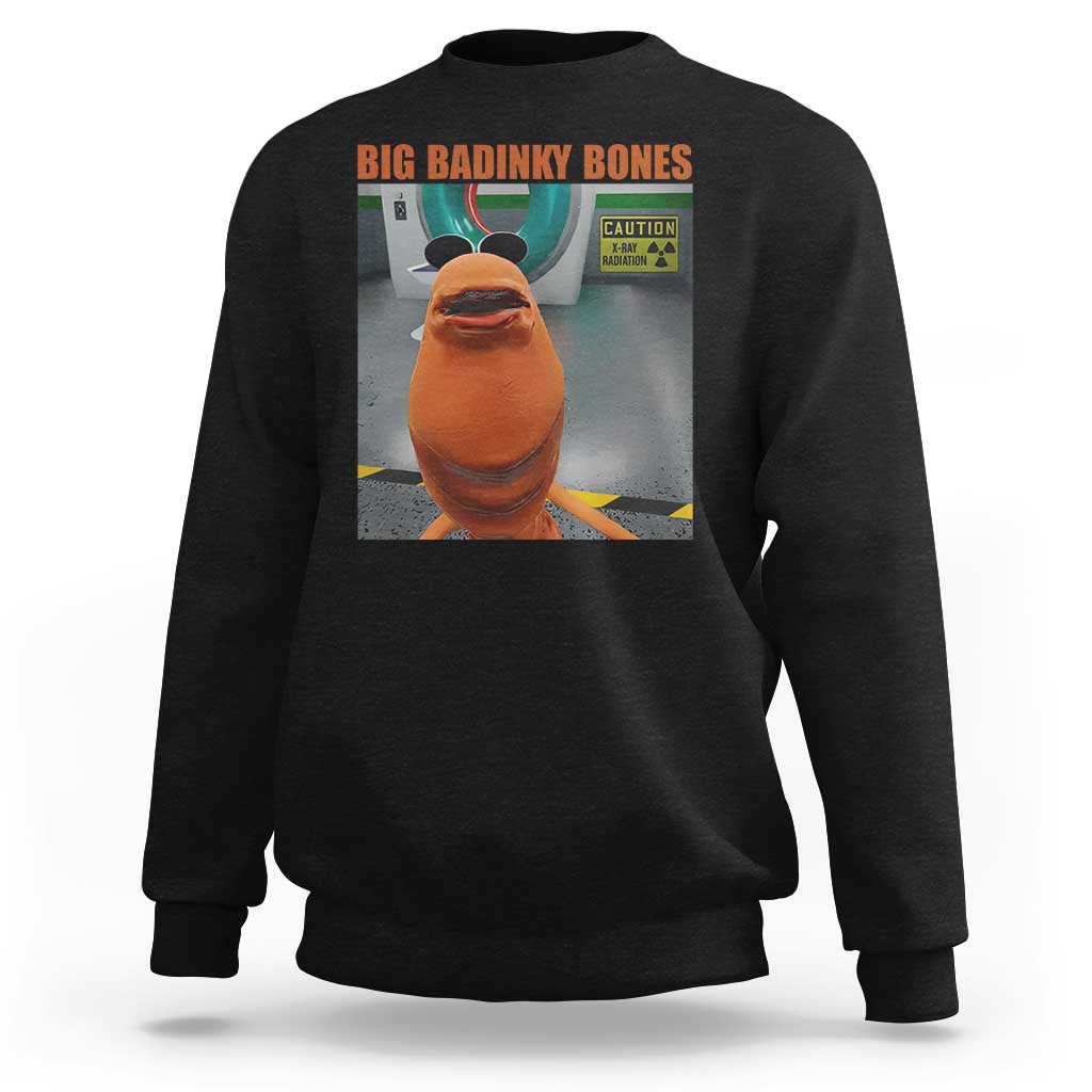 Marcus The Worm Meme Sweatshirt Big Badinky Bones - Wonder Print Shop