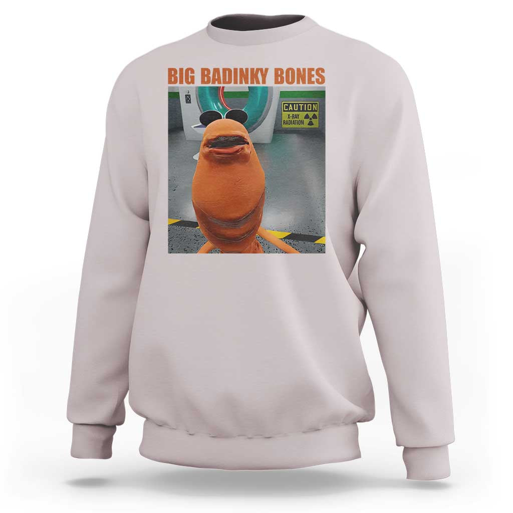 Marcus The Worm Meme Sweatshirt Big Badinky Bones - Wonder Print Shop