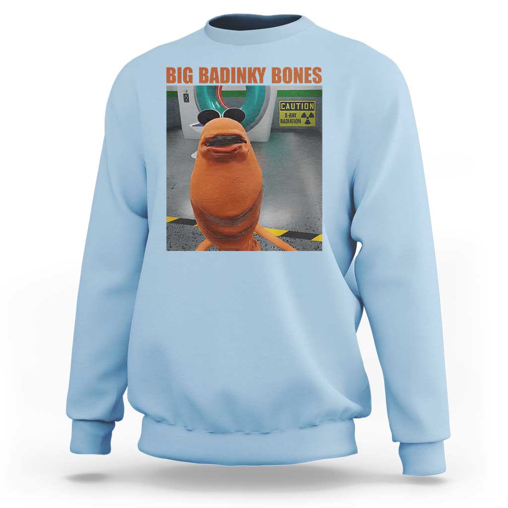 Marcus The Worm Meme Sweatshirt Big Badinky Bones - Wonder Print Shop