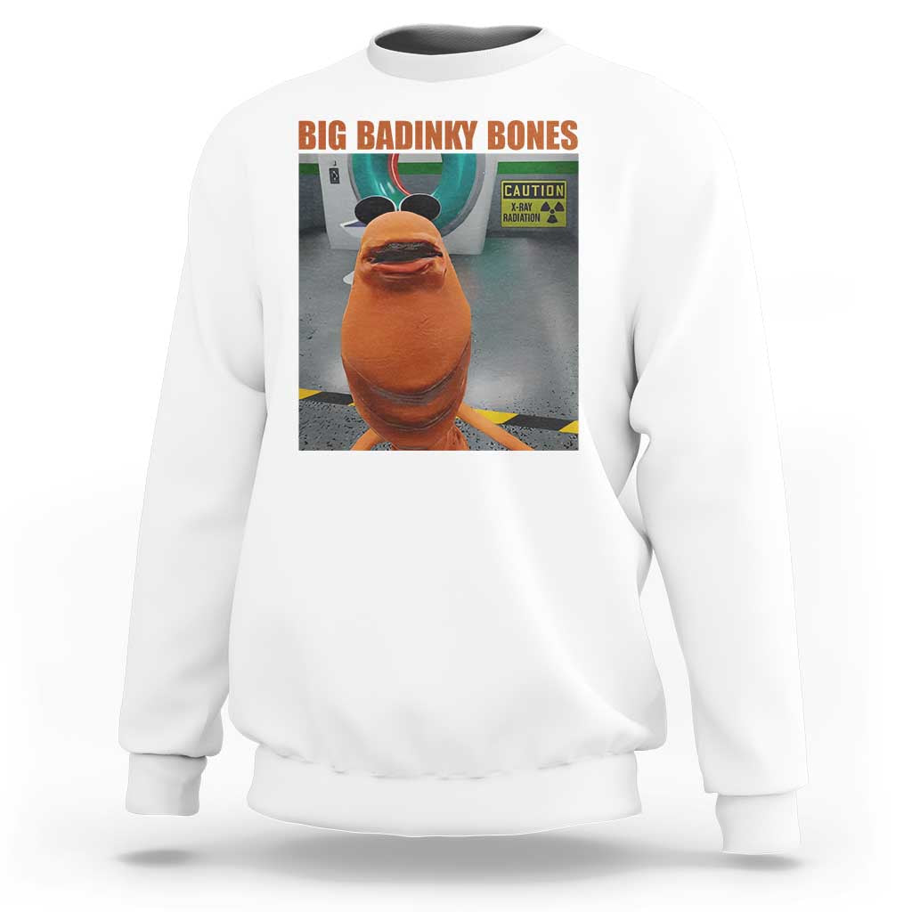 Marcus The Worm Meme Sweatshirt Big Badinky Bones - Wonder Print Shop