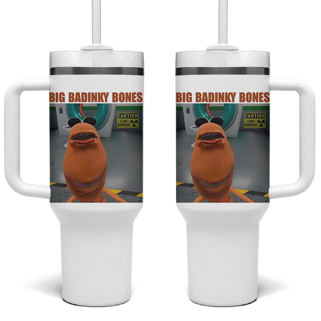 Marcus The Worm Meme Tumbler With Handle Big Badinky Bones - Wonder Print Shop