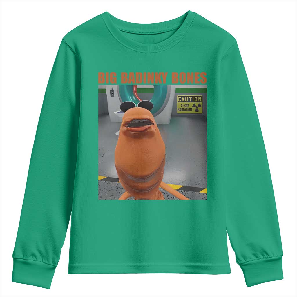Marcus The Worm Meme Youth Sweatshirt Big Badinky Bones - Wonder Print Shop