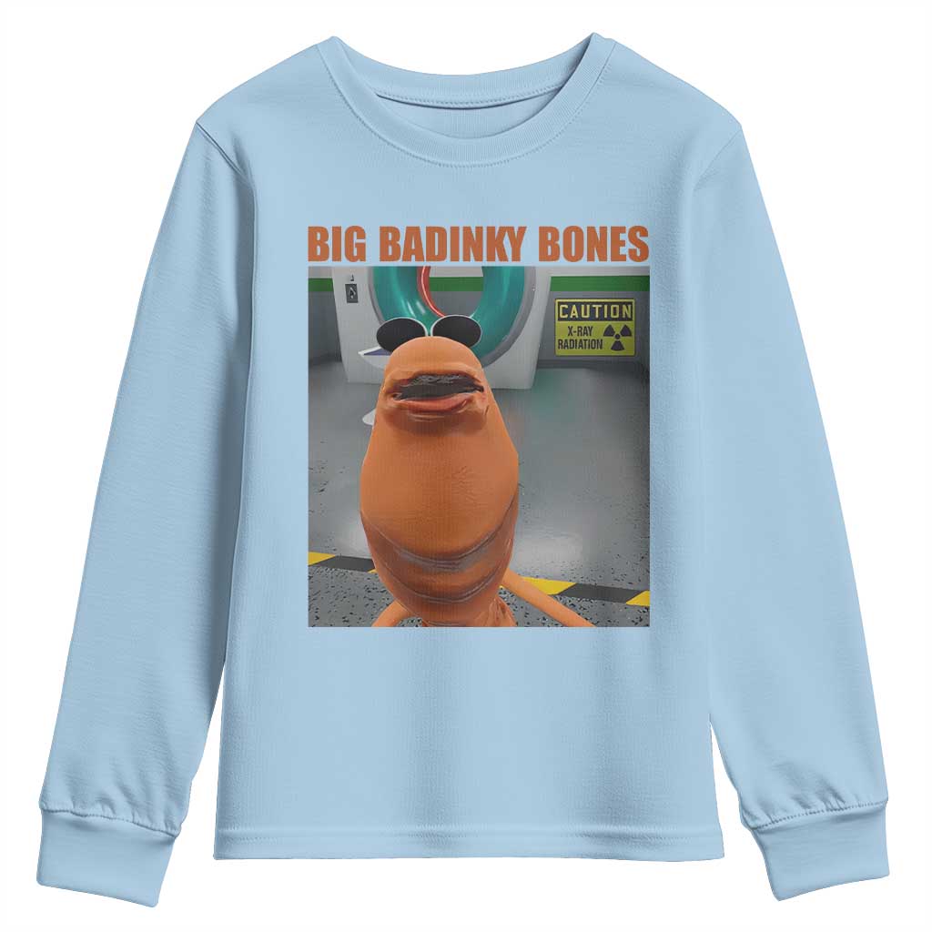 Marcus The Worm Meme Youth Sweatshirt Big Badinky Bones - Wonder Print Shop