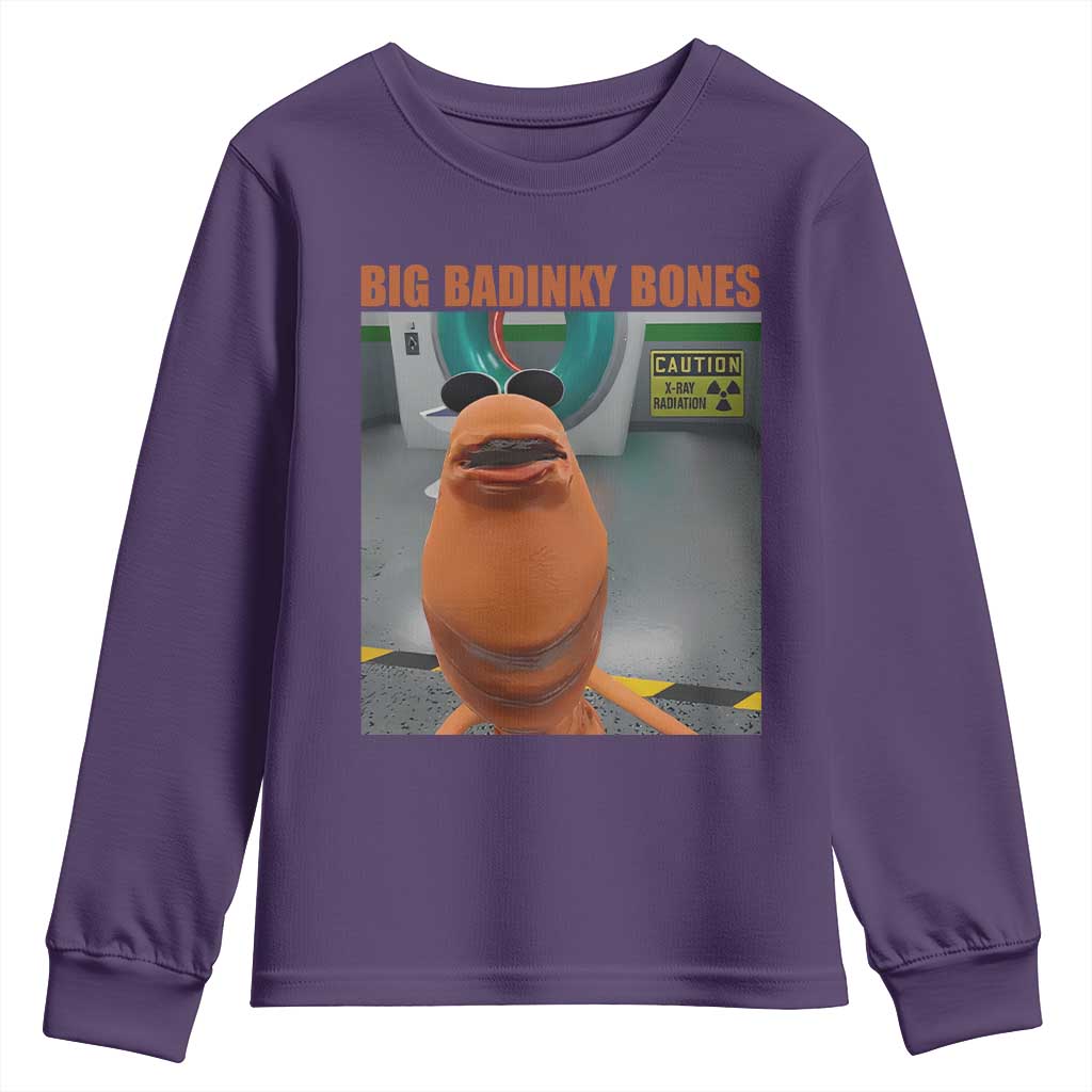 Marcus The Worm Meme Youth Sweatshirt Big Badinky Bones - Wonder Print Shop