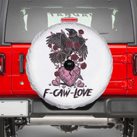 F Caw Love Spare Tire Cover Funny Anti Valentines Day Gothic Bird Meme