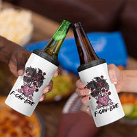 F Caw Love 4 in 1 Can Cooler Tumbler Funny Anti Valentines Day Gothic Bird Meme