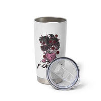 F Caw Love Tumbler Cup Funny Anti Valentines Day Gothic Bird Meme