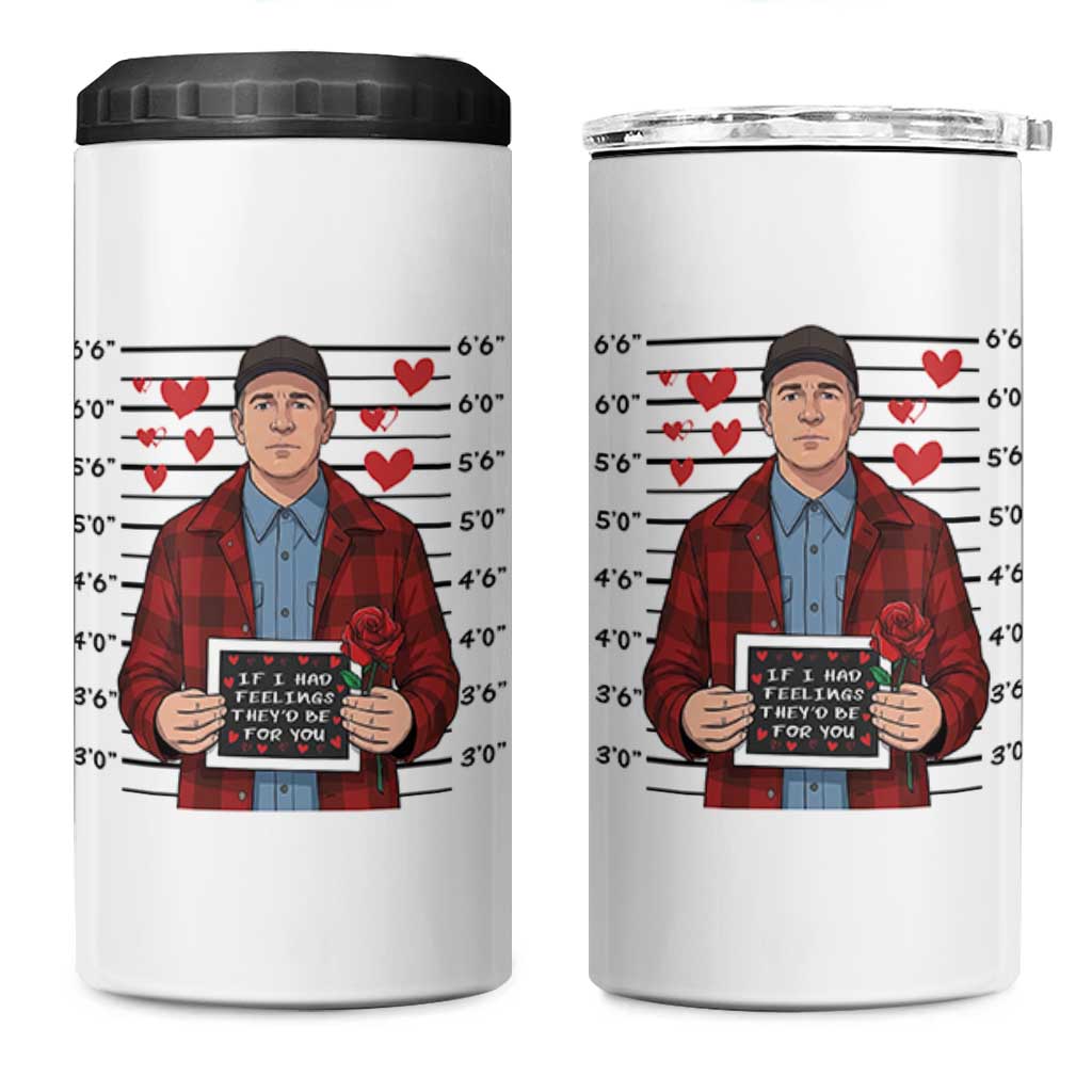 Ed Gein Valentine Meme 4 in 1 Can Cooler Tumbler Funny Horror Movie - Wonder Print Shop