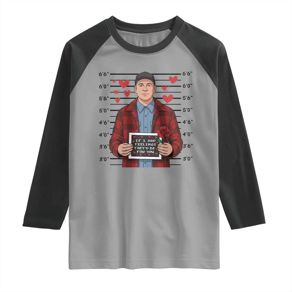 Ed Gein Valentine Meme Raglan Shirt Funny Horror Movie - Wonder Print Shop