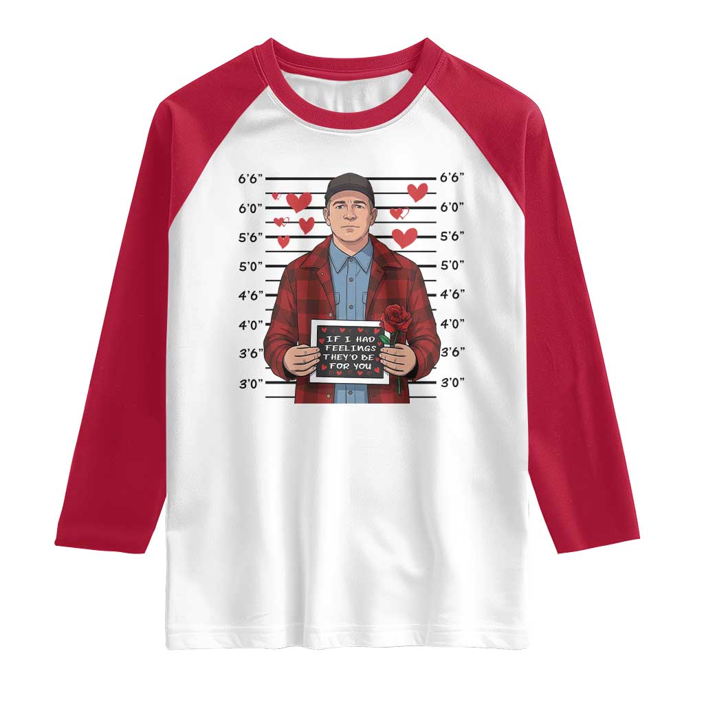 Ed Gein Valentine Meme Raglan Shirt Funny Horror Movie - Wonder Print Shop