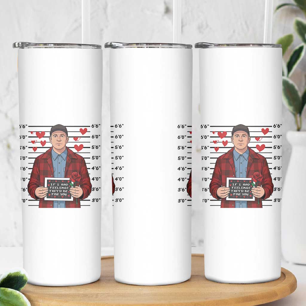 Ed Gein Valentine Meme Skinny Tumbler Funny Horror Movie - Wonder Print Shop