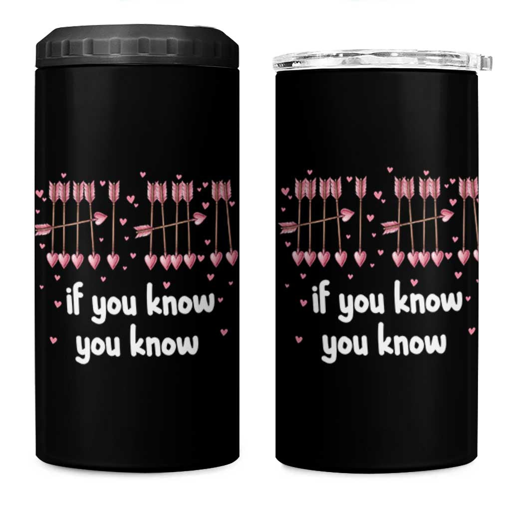 67 Valetines Meme 4 in 1 Can Cooler Tumbler Funny Six Seven If You Know - Wonder Print Shop