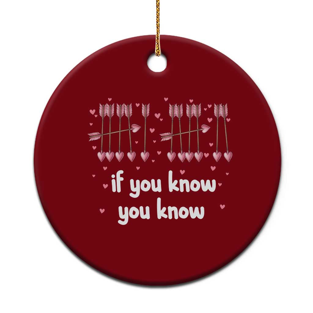 67 Valetines Meme Ceramic Ornament Funny Six Seven If You Know - Wonder Print Shop