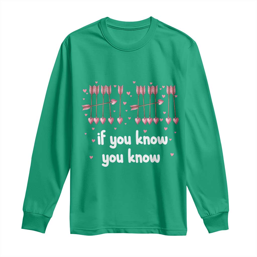 67 Valetines Meme Long Sleeve Shirt Funny Six Seven If You Know - Wonder Print Shop