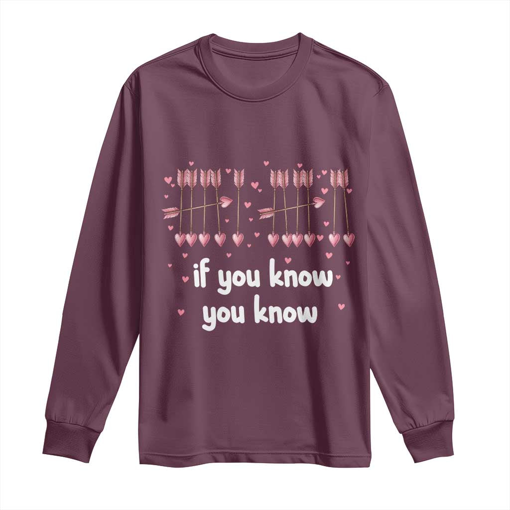 67 Valetines Meme Long Sleeve Shirt Funny Six Seven If You Know - Wonder Print Shop