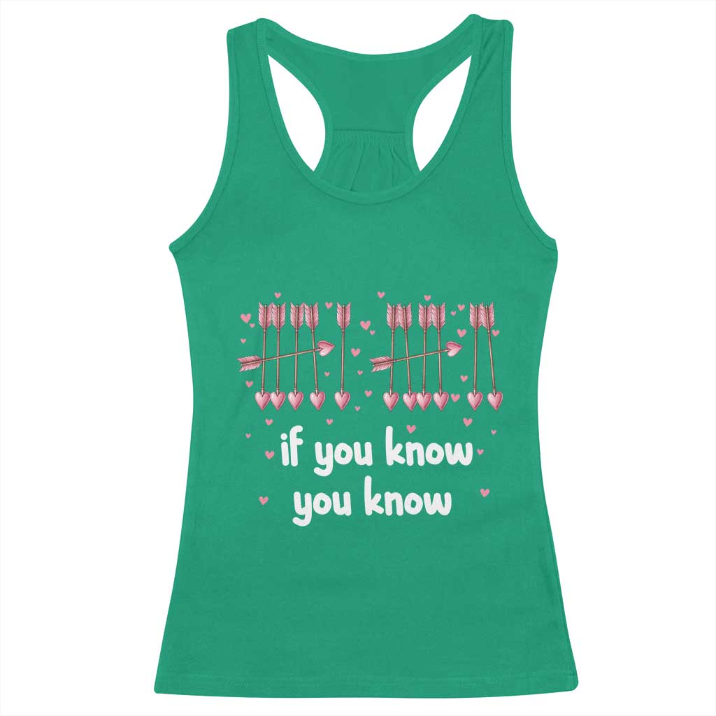 67 Valetines Meme Racerback Tank Top Funny Six Seven If You Know - Wonder Print Shop