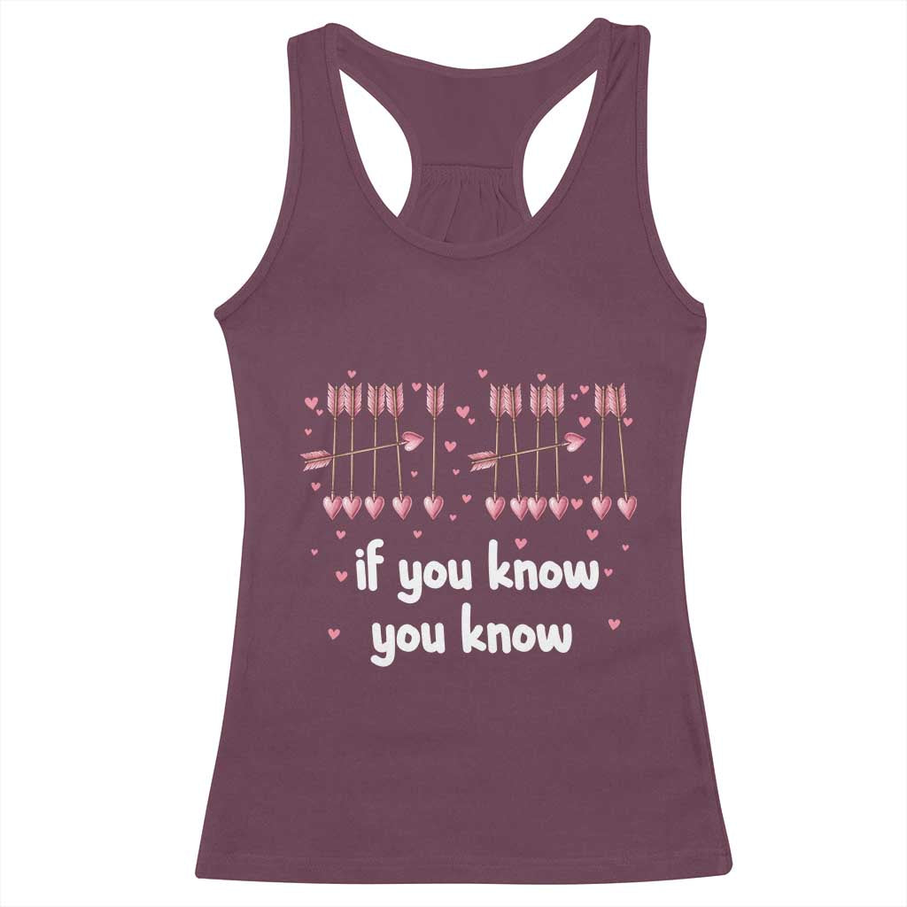 67 Valetines Meme Racerback Tank Top Funny Six Seven If You Know - Wonder Print Shop