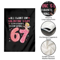 67 Valetines Meme Garden Flag Funny Teacher Sayings Six Seven - Wonder Print Shop